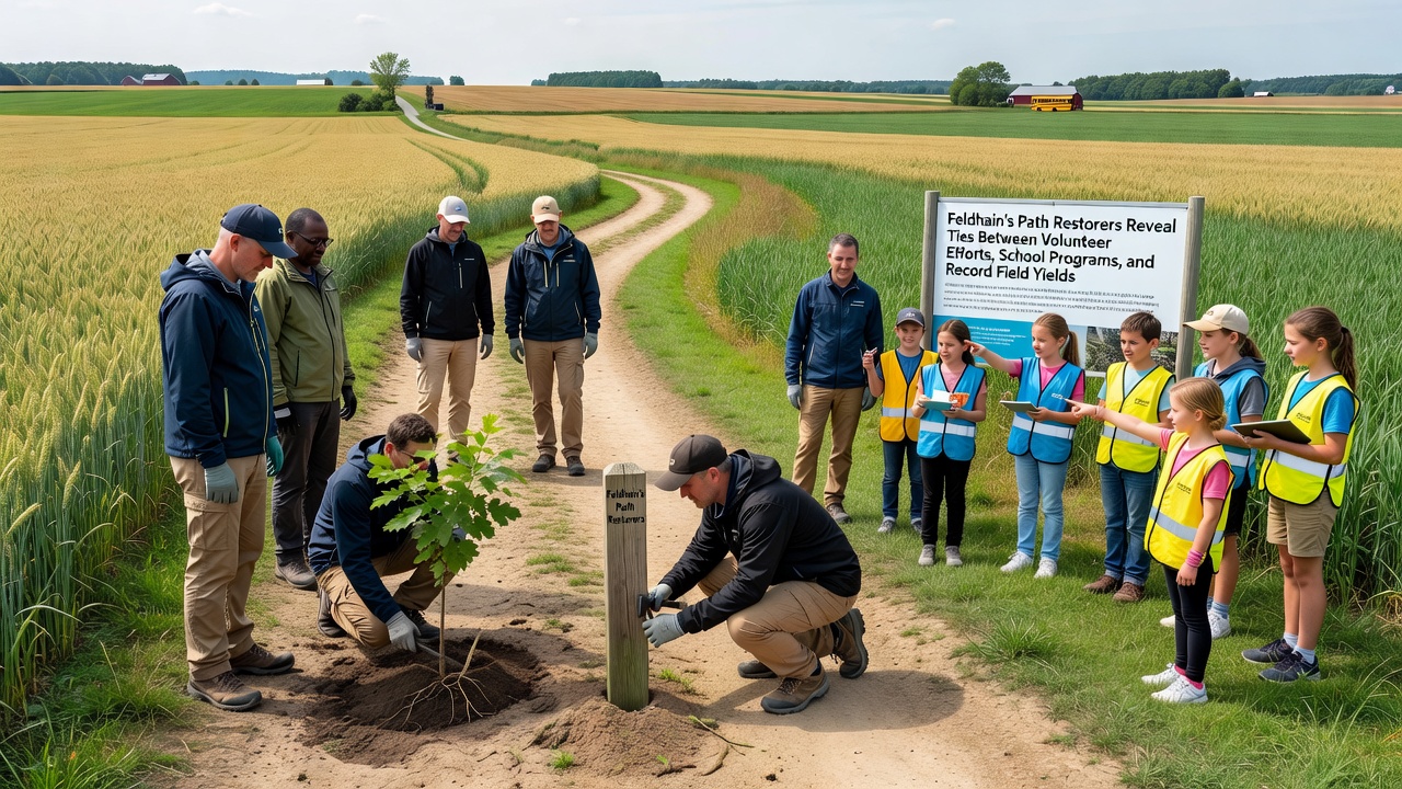 Feldhain's Path Restorers Reveal Ties Between Volunteer Efforts, School Programs, and Record Field Yields